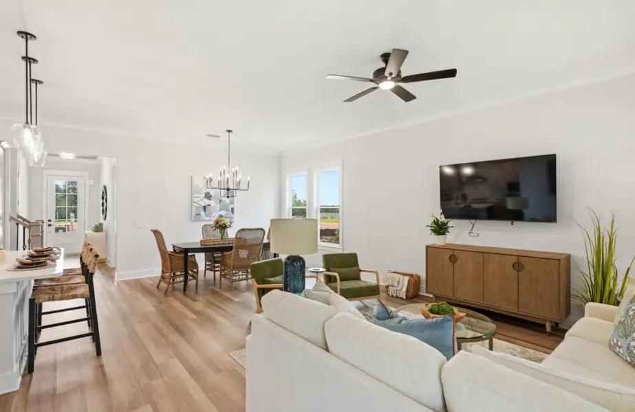 Furnished interior in a model home at Oak Haven in Tallahassee (Image 7).