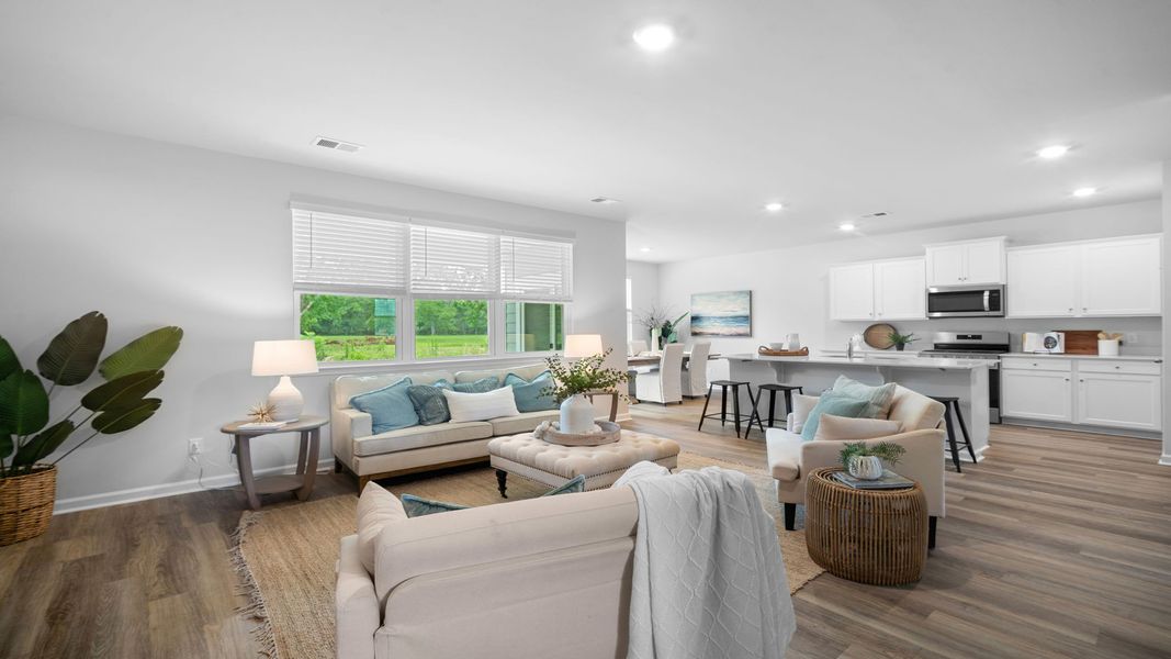 Furnished interior in a model home at Fernhill Farms in Statesboro (Image 33).