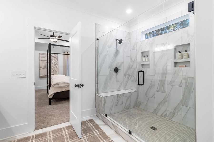 Furnished interior in a model home at Weslyn Park in Social Circle (Image 6).