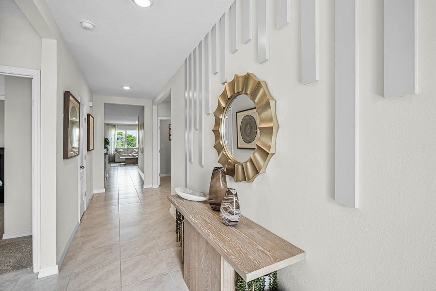 Furnished interior in a model home at Lakes at Laurel Highlands in Lakeland (Image 21).