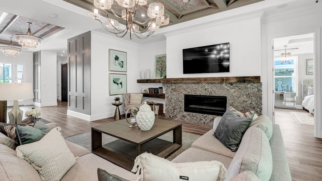 Furnished interior in a model home at Cresswind at Rocky River - OPEN 2026 in Locust (Image 12). Furnished interior in a model home at Cresswind at Rocky River - OPEN 2026 in Locust (Image 12).