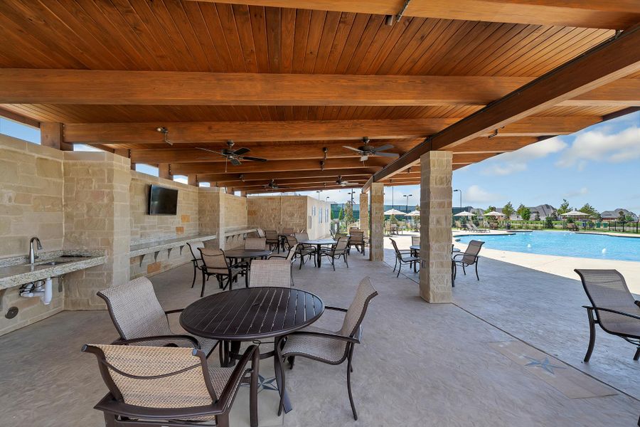 Star Trail Pool Pavilion Photo by American Legend Homes Star Trail Pool Pavilion Photo by American Legend Homes