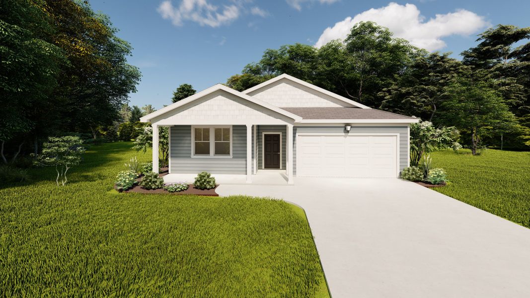 Front exterior of a home in the Declaration Homes community, located in Grovetown, GA (Image 3).