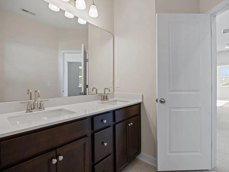 Furnished interior in a model home at Forestville Yard in Knightdale (Image 30).