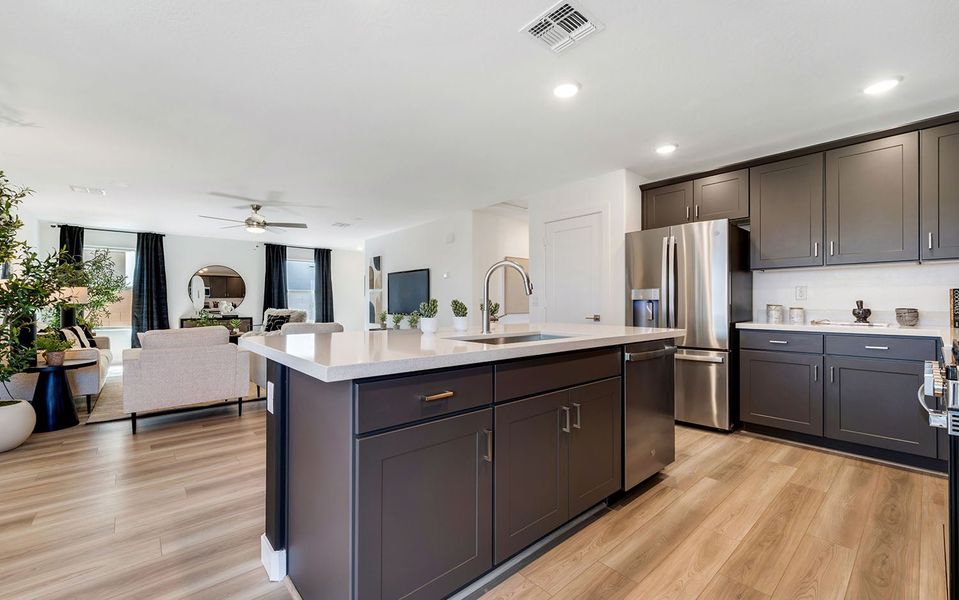 Furnished interior in a model home at Rancho Santa Rosa in Maricopa (Image 38).