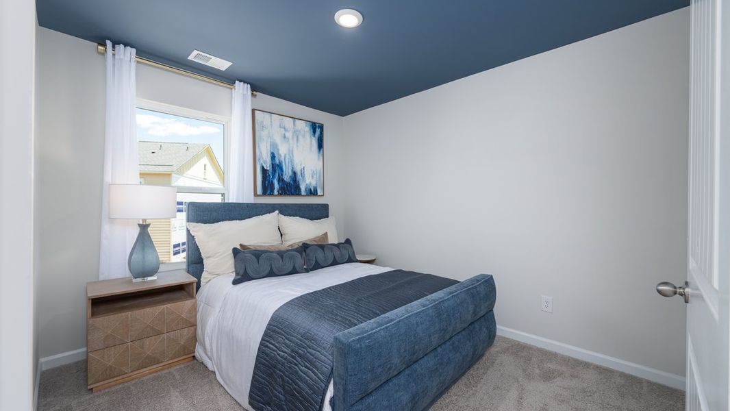 Furnished interior in a model home at Townes at Asbury in Atlanta (Image 12).