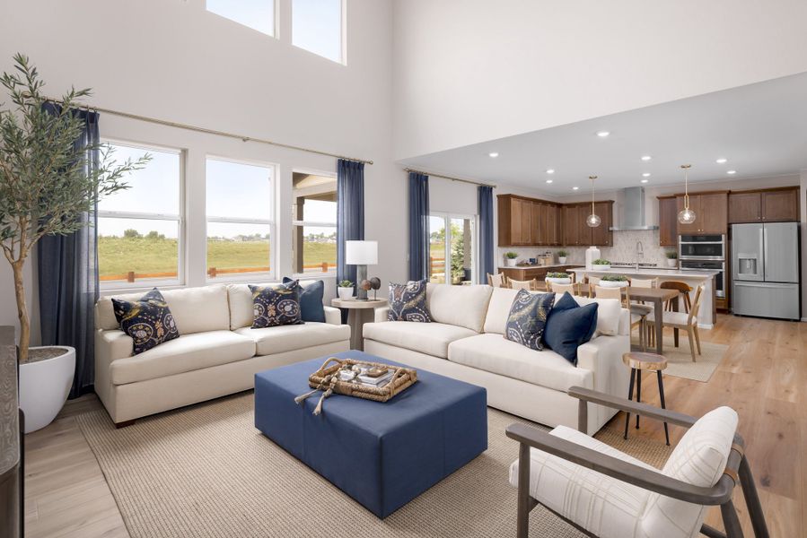 Furnished interior in a model home at The Estates Collection at Mead Crossing in Mead (Image 4).