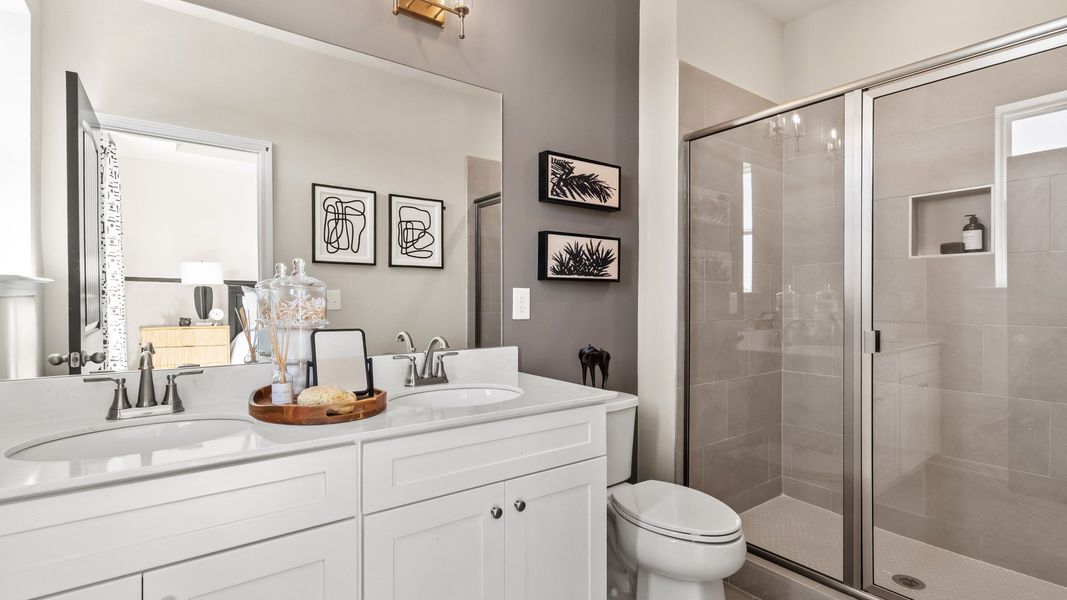 Furnished interior in a model home at Barrett Pointe in Kennesaw (Image 6).