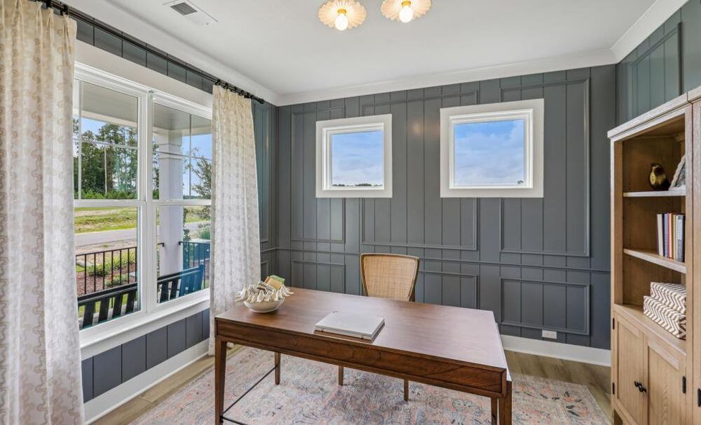 Furnished interior in a model home at Cedar Ridge in Angier (Image 8).
