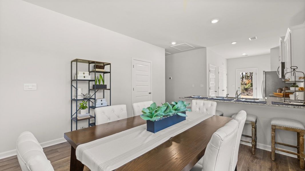 Furnished interior in a model home at Bellemeade Landing in Augusta (Image 18).