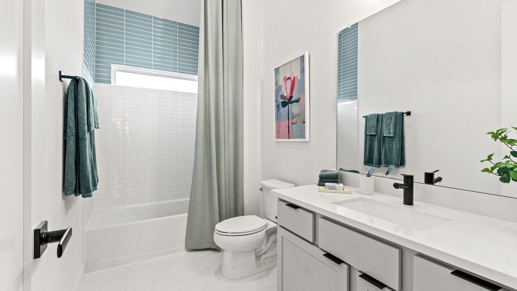 Furnished interior in a model home at Azalea in Fulshear (Image 32).