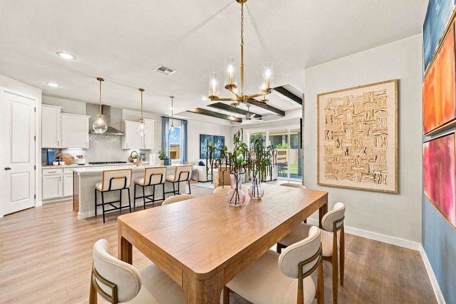 Furnished interior in a model home at La Cima in San Marcos (Image 33).