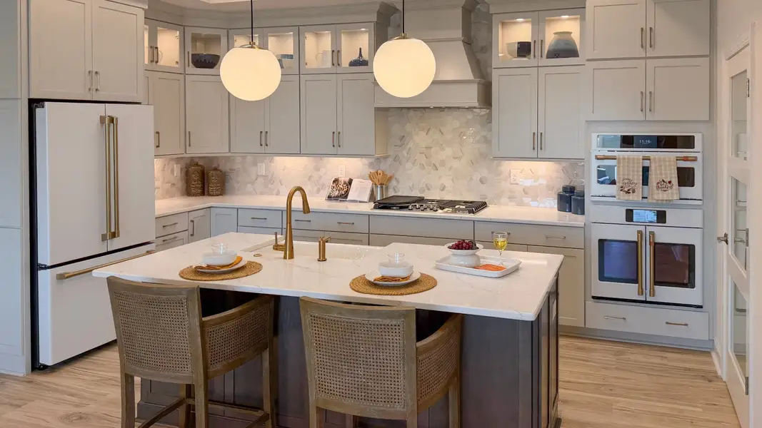 Furnished interior in a model home at The Courtyards on Robinson Church in Harrisburg (Image 4).