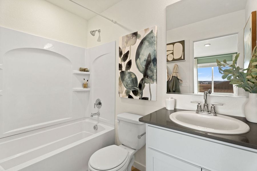 Furnished interior in a model home at Timnath Ranch in Timnath (Image 11). Furnished interior in a model home at Timnath Ranch in Timnath (Image 11).