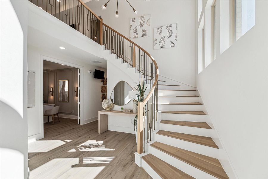 Furnished interior in a model home at Kresston - 40' in Montgomery (Image 3). Furnished interior in a model home at Kresston - 40' in Montgomery (Image 3).