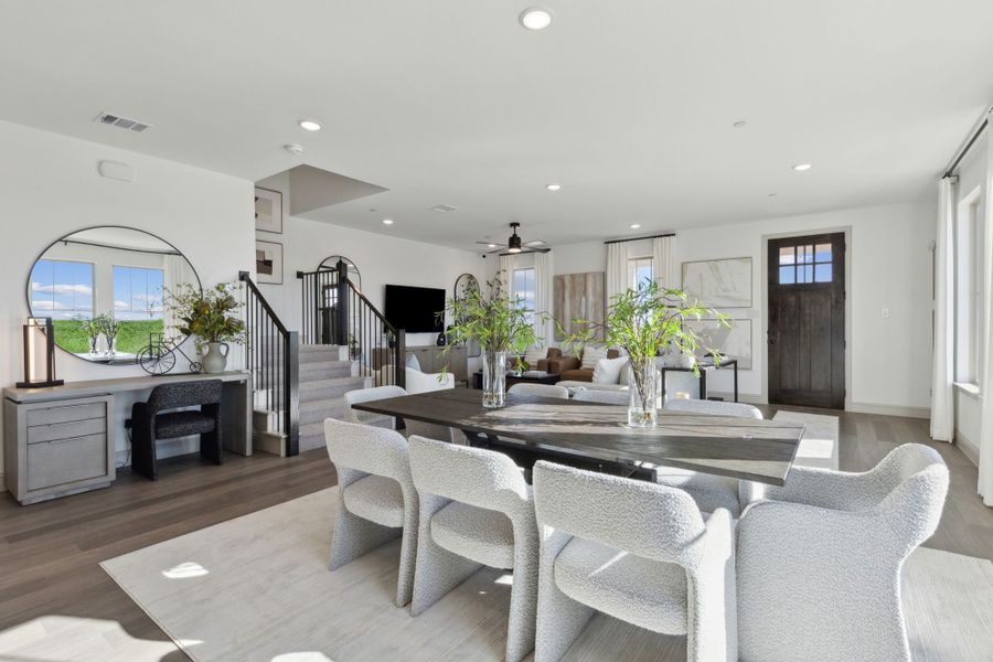 Furnished interior in a model home at The Village at Midtowne in Midlothian (Image 10).
