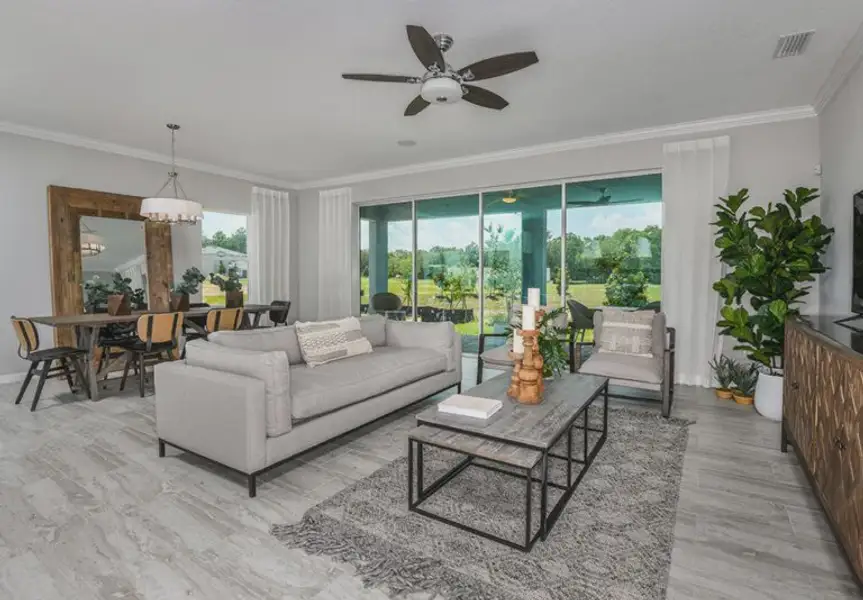 Furnished interior in a model home at Coasterra in Palmetto (Image 23).