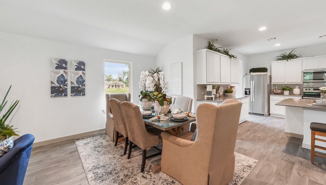 Furnished interior in a model home at Holly Trails in Sour Lake (Image 6).