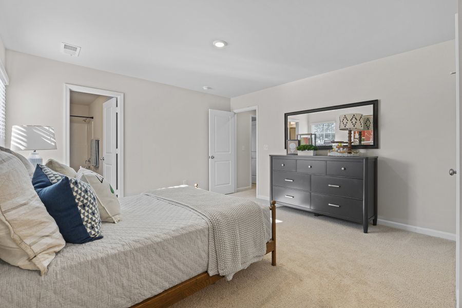 Furnished interior in a model home at Sibley Village in Sumter (Image 38).