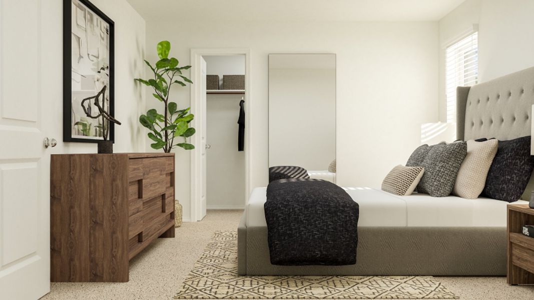 Furnished interior in a model home at Trinity Crossing: Cottage Collection in Forney (Image 23). Furnished interior in a model home at Trinity Crossing: Cottage Collection in Forney (Image 23).