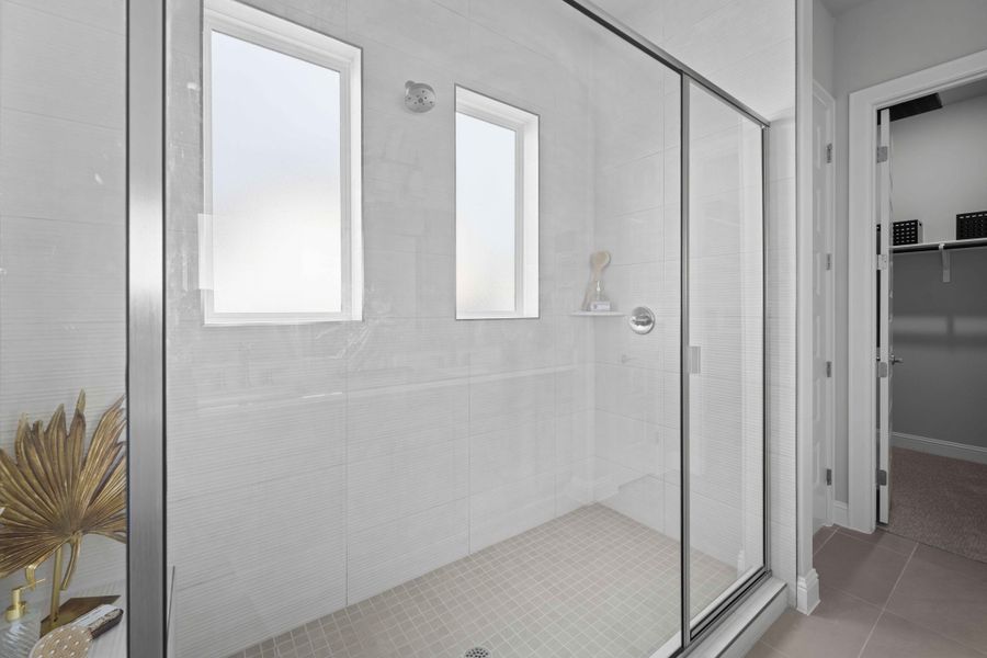 Furnished interior in a model home at Cross Creek in Cedar Park (Image 22).