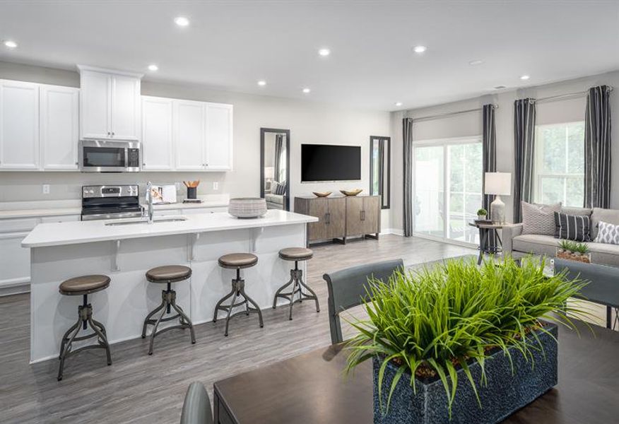 Furnished interior in a model home at McCain's Station Townhomes in Gallatin (Image 7). Furnished interior in a model home at McCain's Station Townhomes in Gallatin (Image 7).