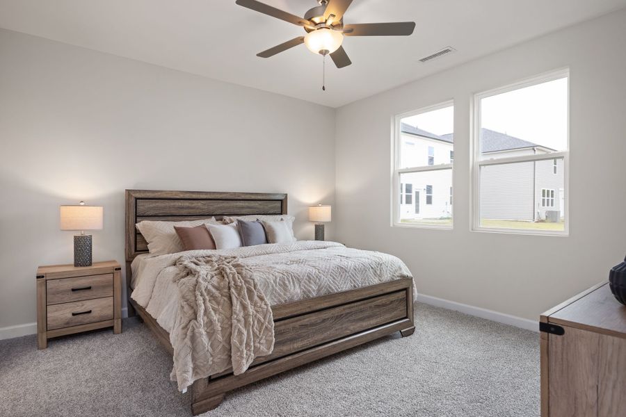 Furnished interior in a model home at Villas at Carpenter Woods in Durham (Image 6).