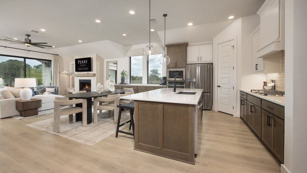 Furnished interior in a model home at Juniper Springs 60' in Lockhart (Image 7).