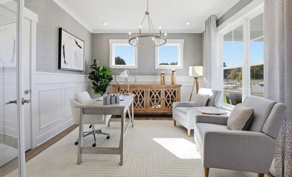 Furnished interior in a model home at Alexander Landing in Mint Hill (Image 7). Furnished interior in a model home at Alexander Landing in Mint Hill (Image 7).