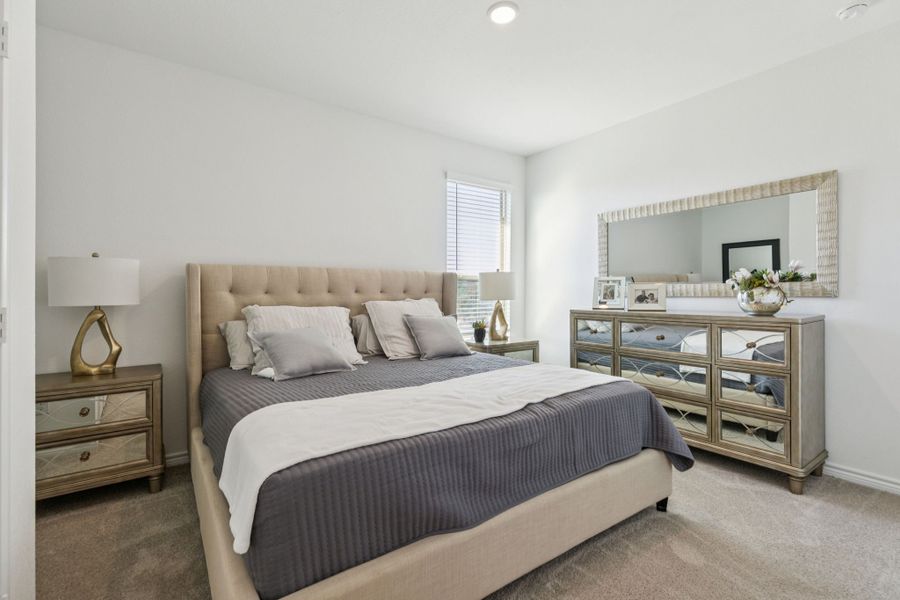 Furnished interior in a model home at Eagle Cove in Denton (Image 21).