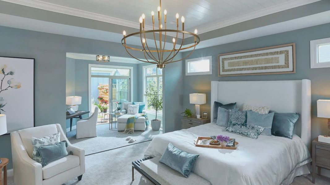 Furnished interior in a model home at The Courtyards at Stewarts Creek in Smyrna (Image 5).