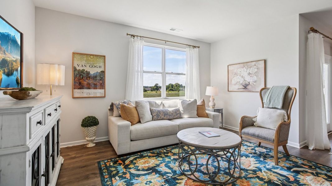 Furnished interior in a model home at The Parks in White House (Image 16). Furnished interior in a model home at The Parks in White House (Image 16).