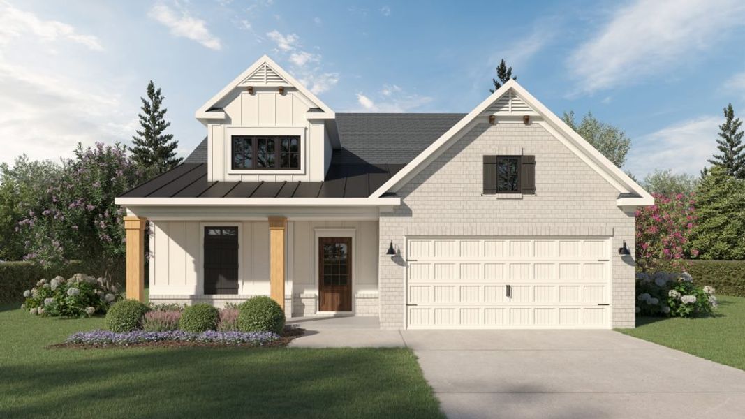 Front exterior of a home in the Pevensie Manor community, located in Powder Springs, GA (Image 3).