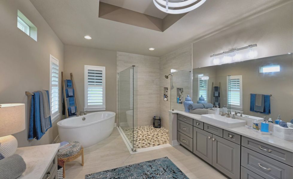 Furnished interior in a model home at Connerton in Land O' Lakes (Image 9).