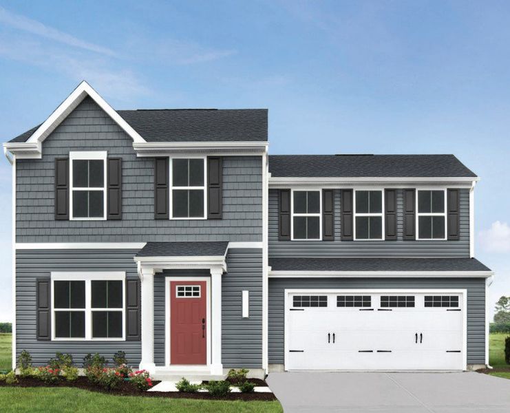 Front exterior of a home in the Cameron Ridge 2-Story community, located in Columbia, SC (Image 14).