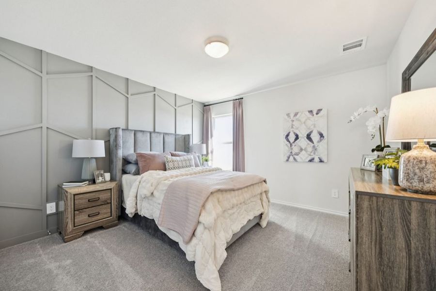 Furnished interior in a model home at Churchill in Anna (Image 22).