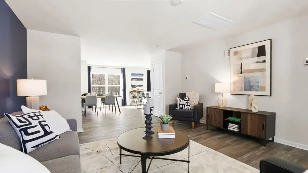 Furnished interior in a model home at Hawk Ridge in Anderson (Image 8).