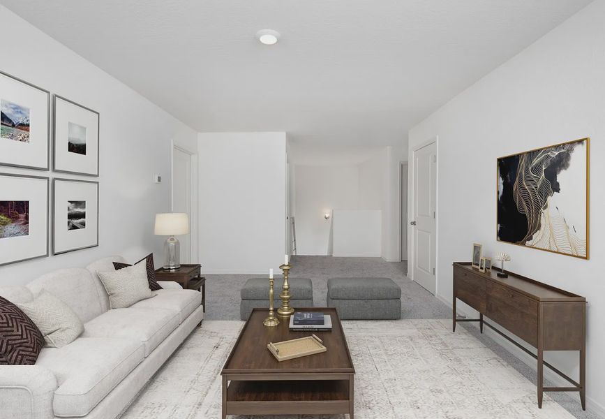 Furnished interior in a model home at Bella Vista Farms in San Tan Valley (Image 8).