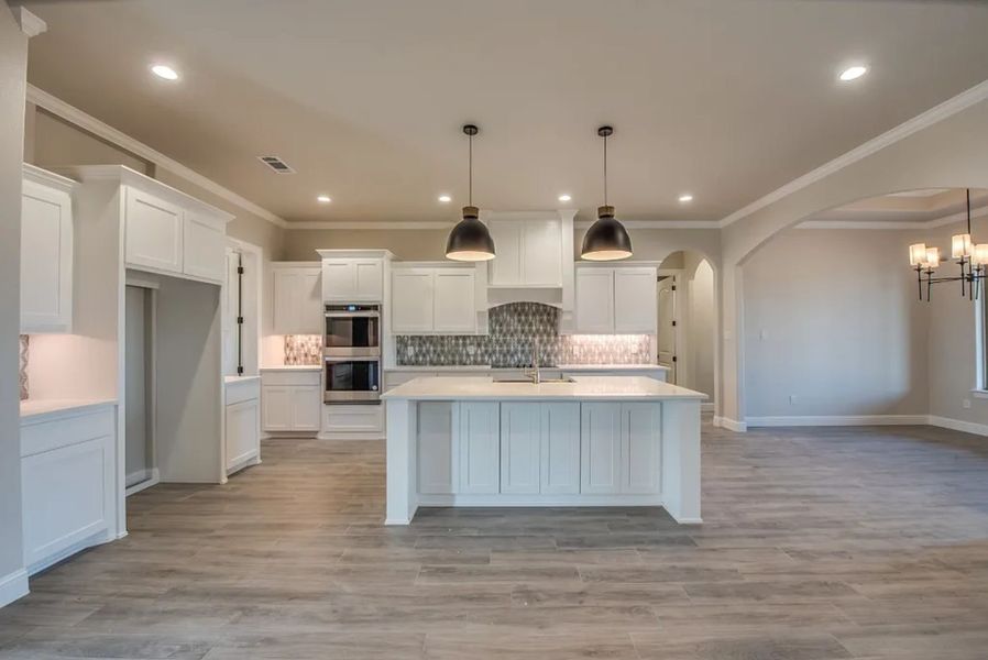 Furnished interior in a model home at Garner Estates in Weatherford (Image 21). Furnished interior in a model home at Garner Estates in Weatherford (Image 21).