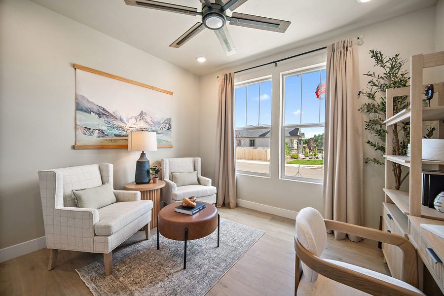 Furnished interior in a model home at The Glen-12 in Colorado Springs (Image 4).