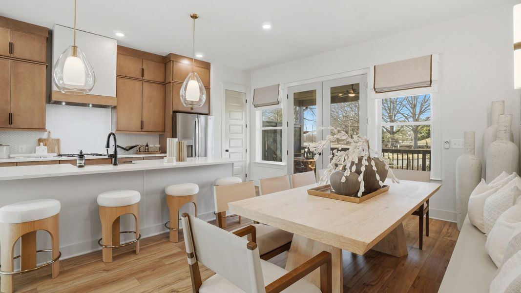 Furnished interior in a model home at The Eighteen in Atlanta (Image 14).