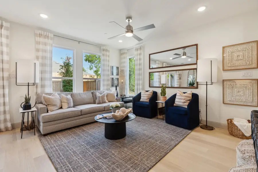 Furnished interior in a model home at Midtown GP in Grand Prairie (Image 11).