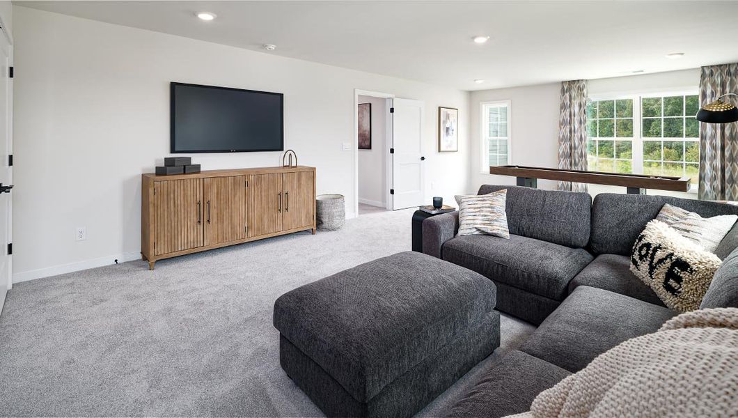 Furnished interior in a model home at Sanctuary at Southgate in Indian Trail (Image 20). Furnished interior in a model home at Sanctuary at Southgate in Indian Trail (Image 20).