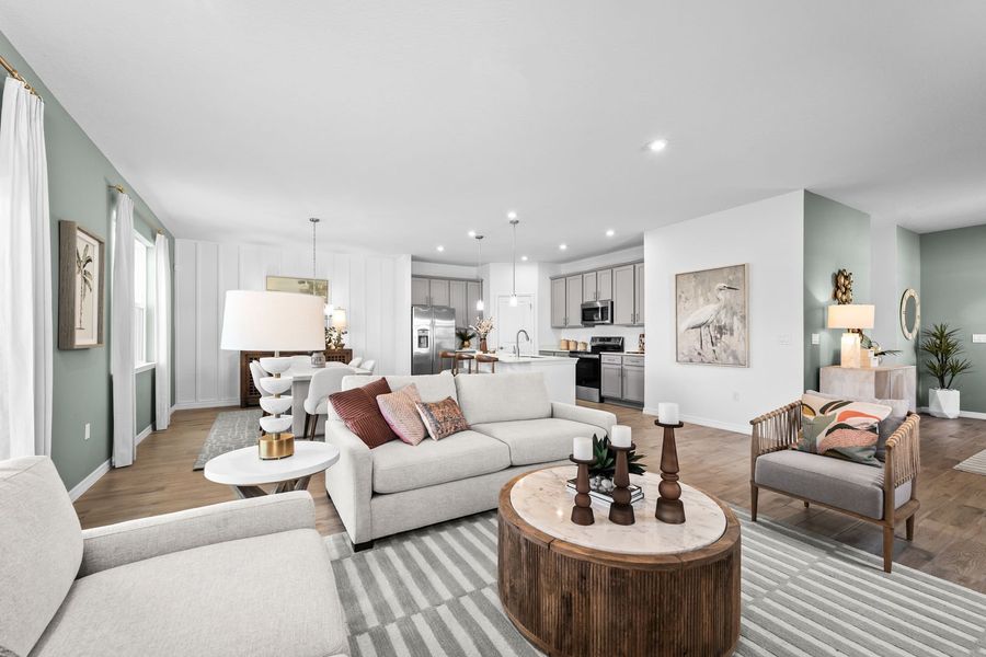 Spacious Open Concept Living Spaces