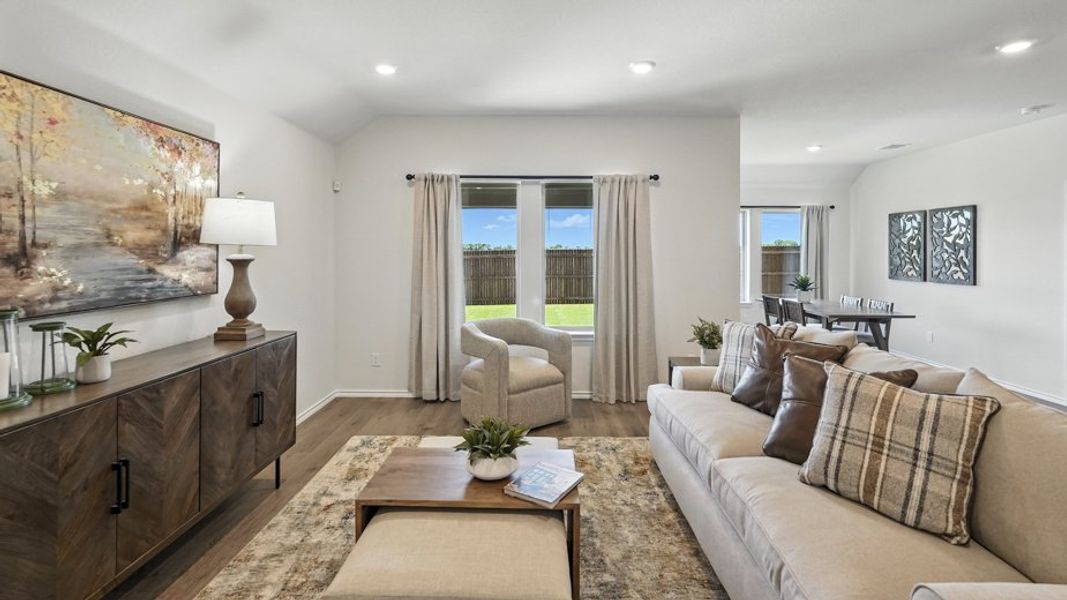 Furnished interior in a model home at Saddlebrook in Waxahachie (Image 15).