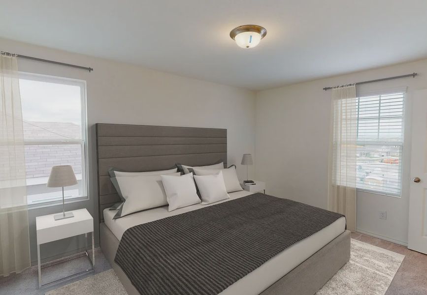 Furnished interior in a model home at Rolling Glen in Hutto (Image 8).