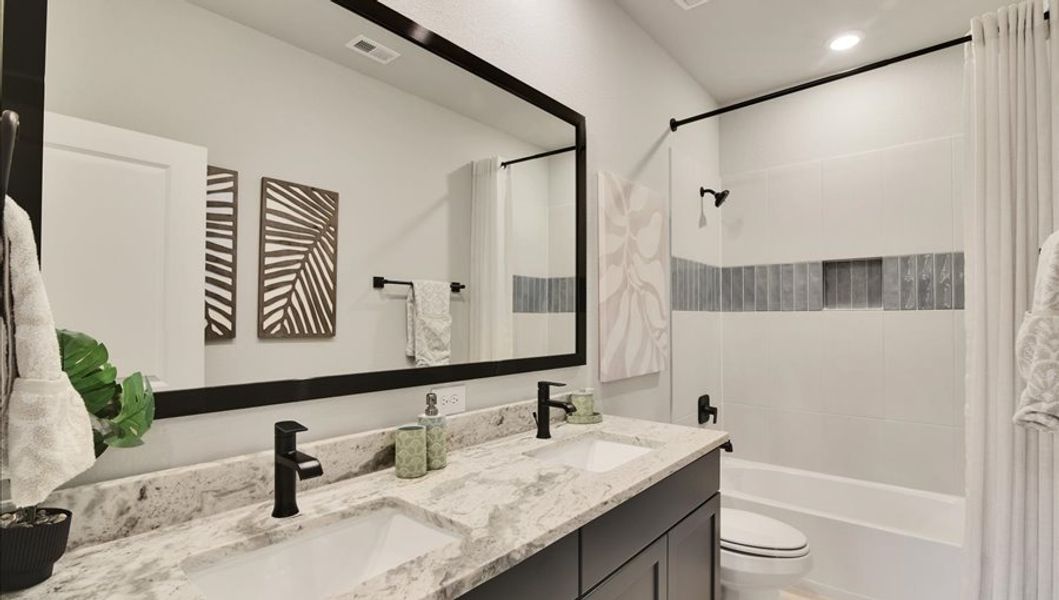 Furnished interior in a model home at Summer Place  35' in Montgomery (Image 67).