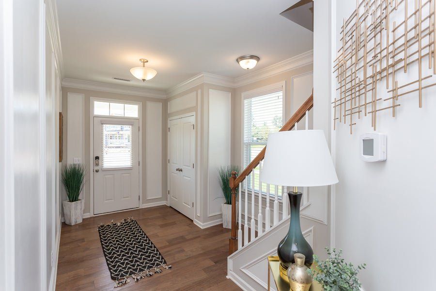 Furnished interior in a model home at Myers Point in Morrisville (Image 5). Furnished interior in a model home at Myers Point in Morrisville (Image 5).