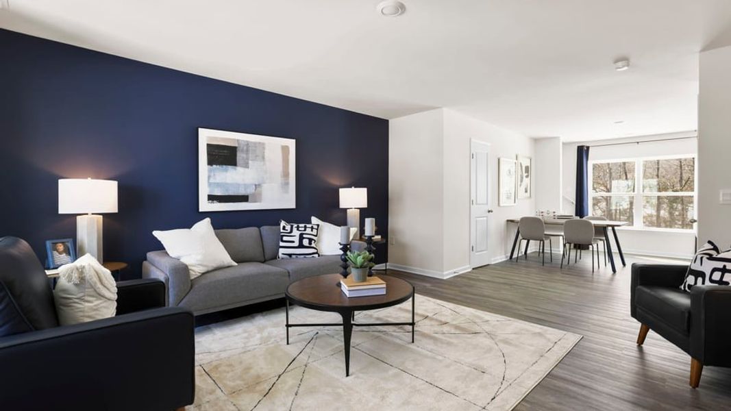 Furnished interior in a model home at Hawk Ridge in Anderson (Image 5).