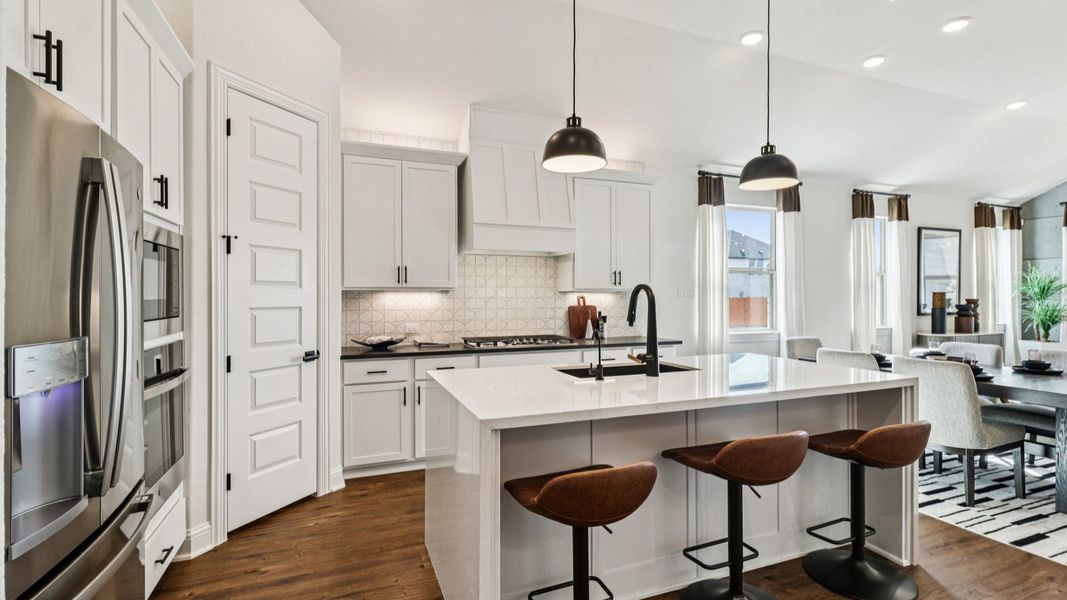 Furnished interior in a model home at Meyer Ranch – Premier in New Braunfels (Image 25).